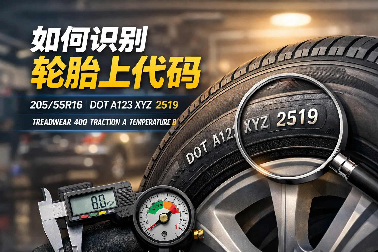 如何识别轮胎上代码