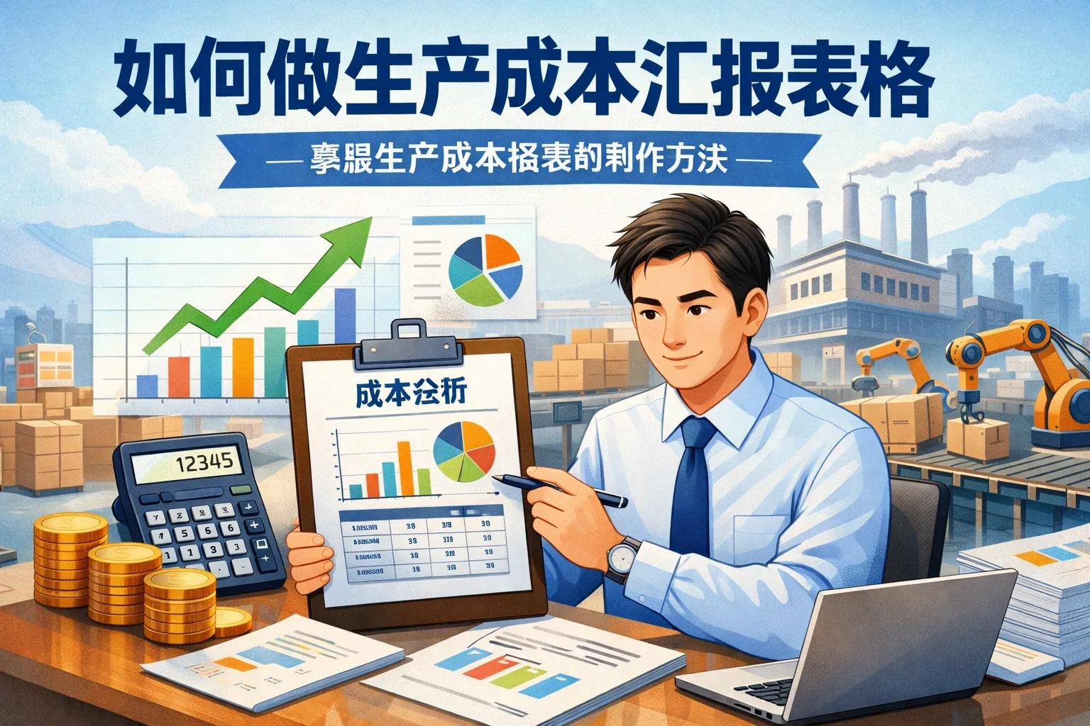 如何做生产成本汇报表格