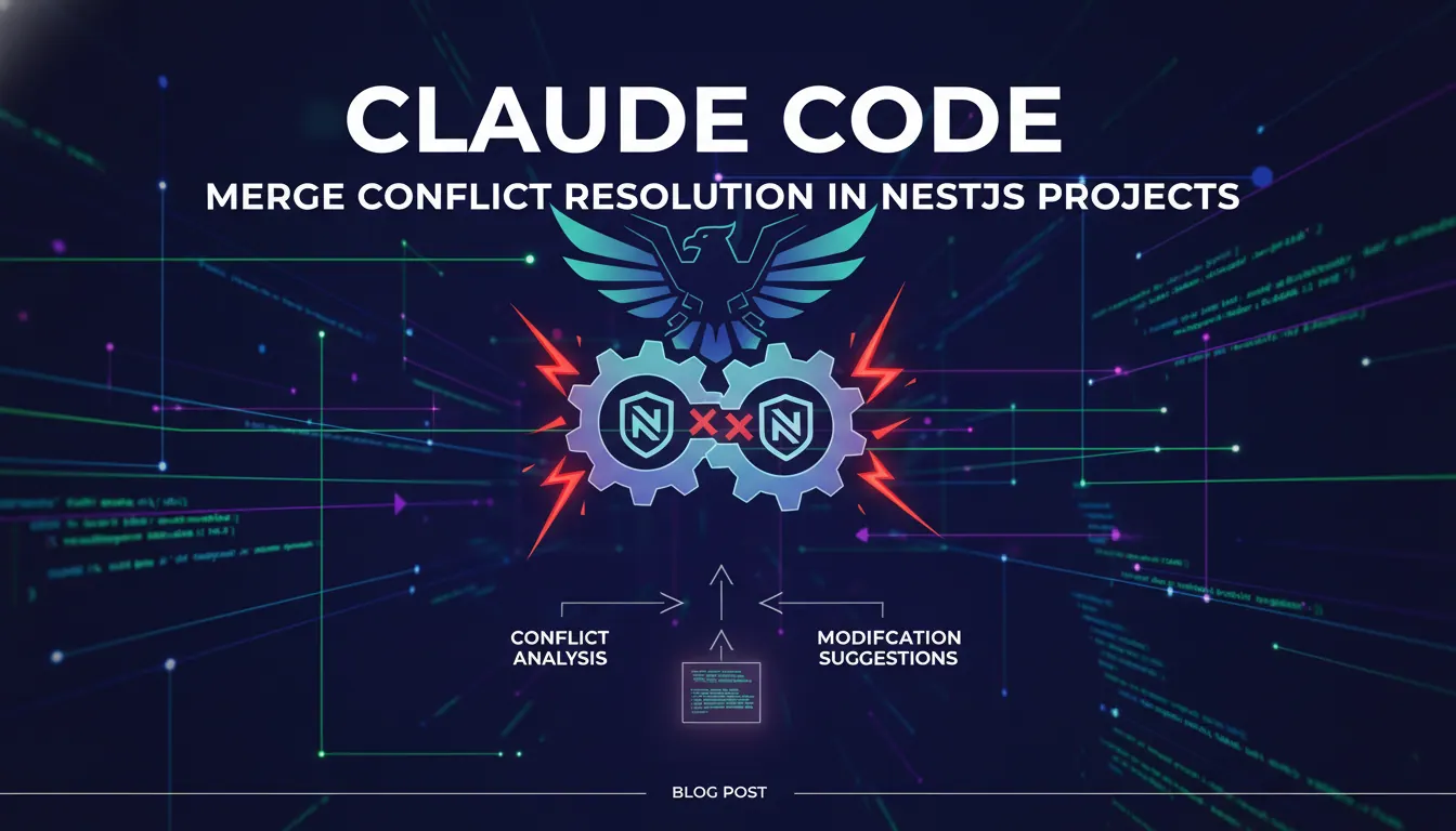 Claude Code 怎么处理 NestJS 项目中的合并冲突？冲突分析和修改建议