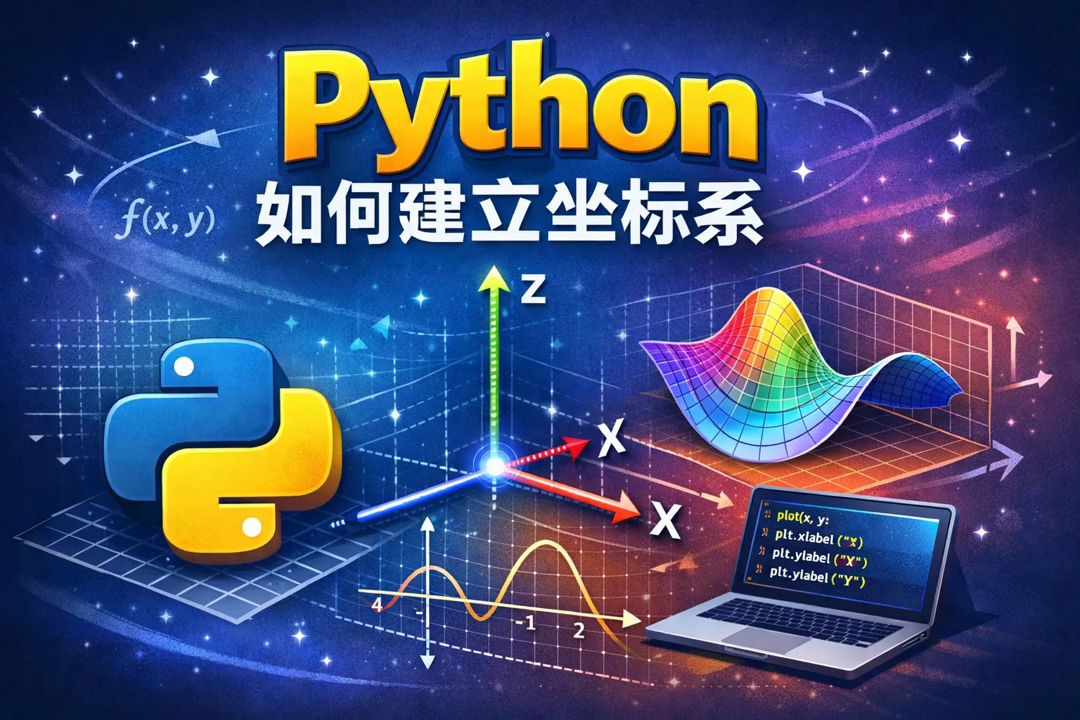 python如何建立坐标系