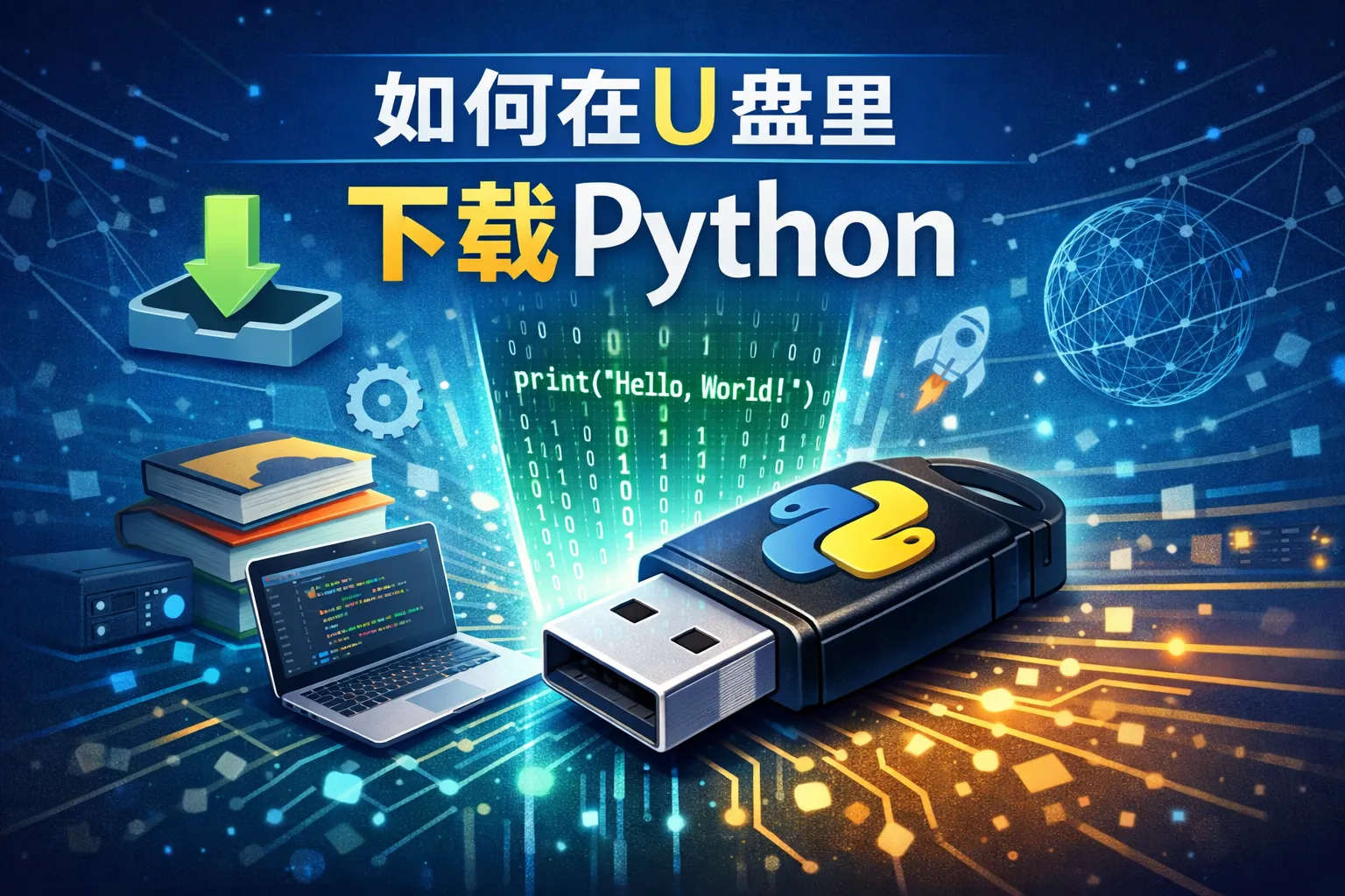 如何在u盘里下载python