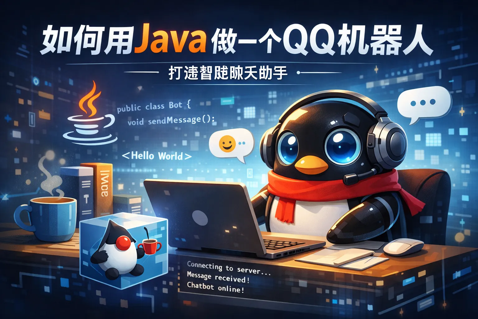 如何用java做一个qq机器人
