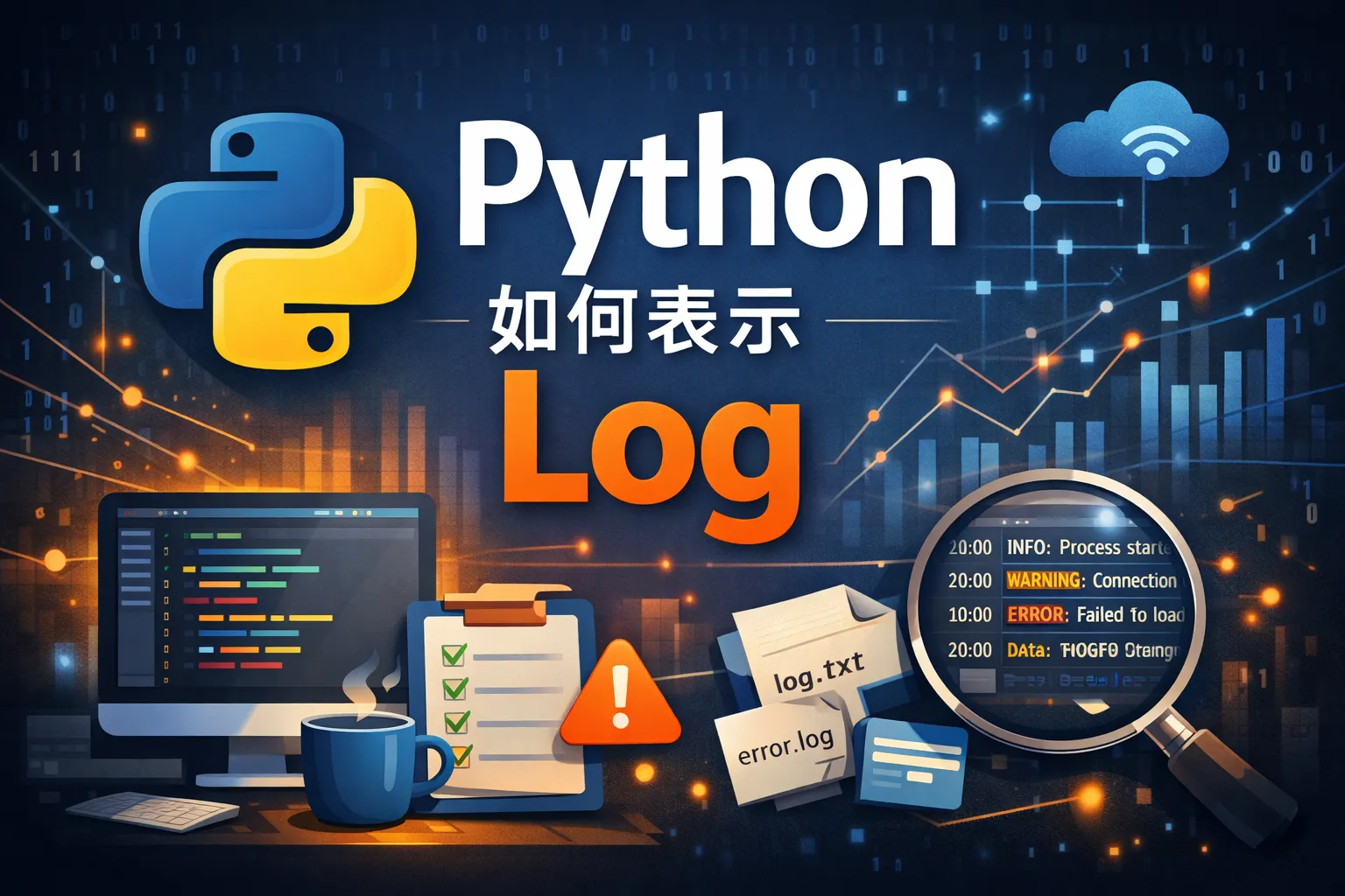 python如何表示log
