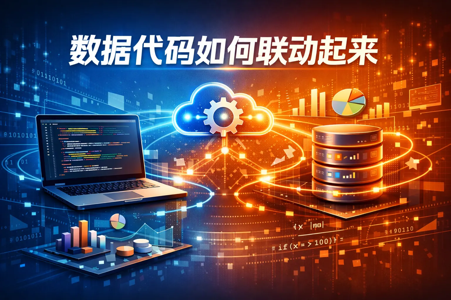 数据代码如何联动起来