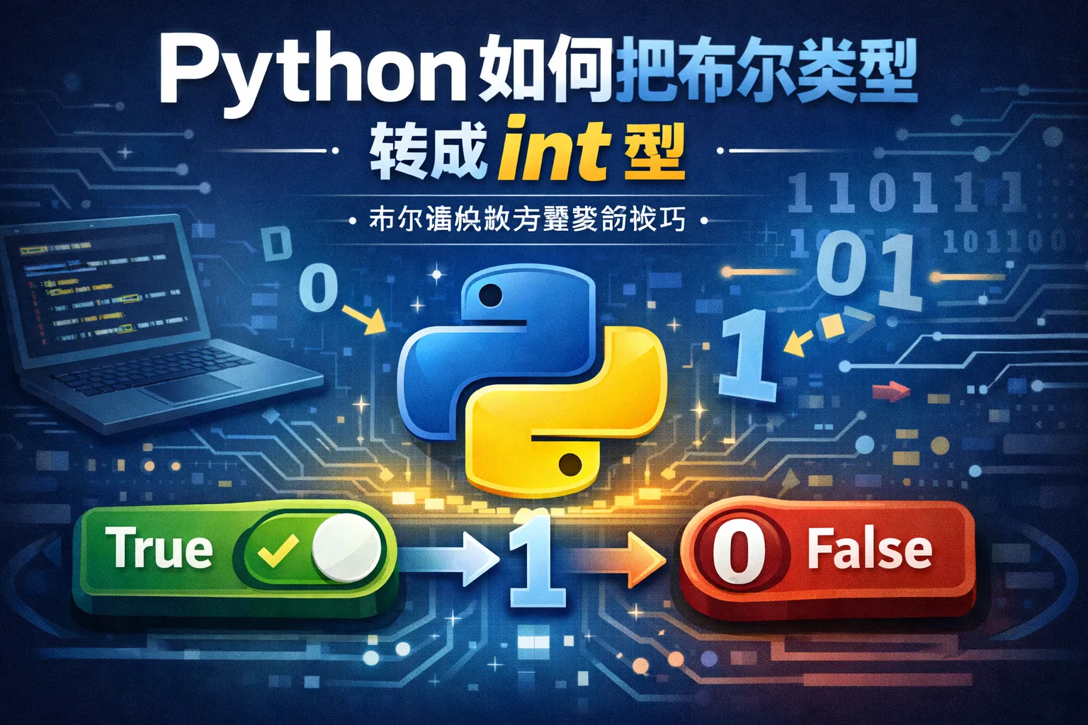 python如何把布尔类型转成int型