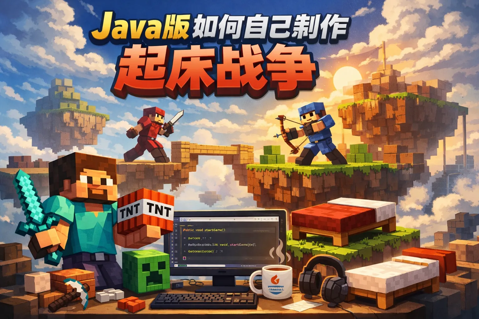 java版如何自己制作起床战争