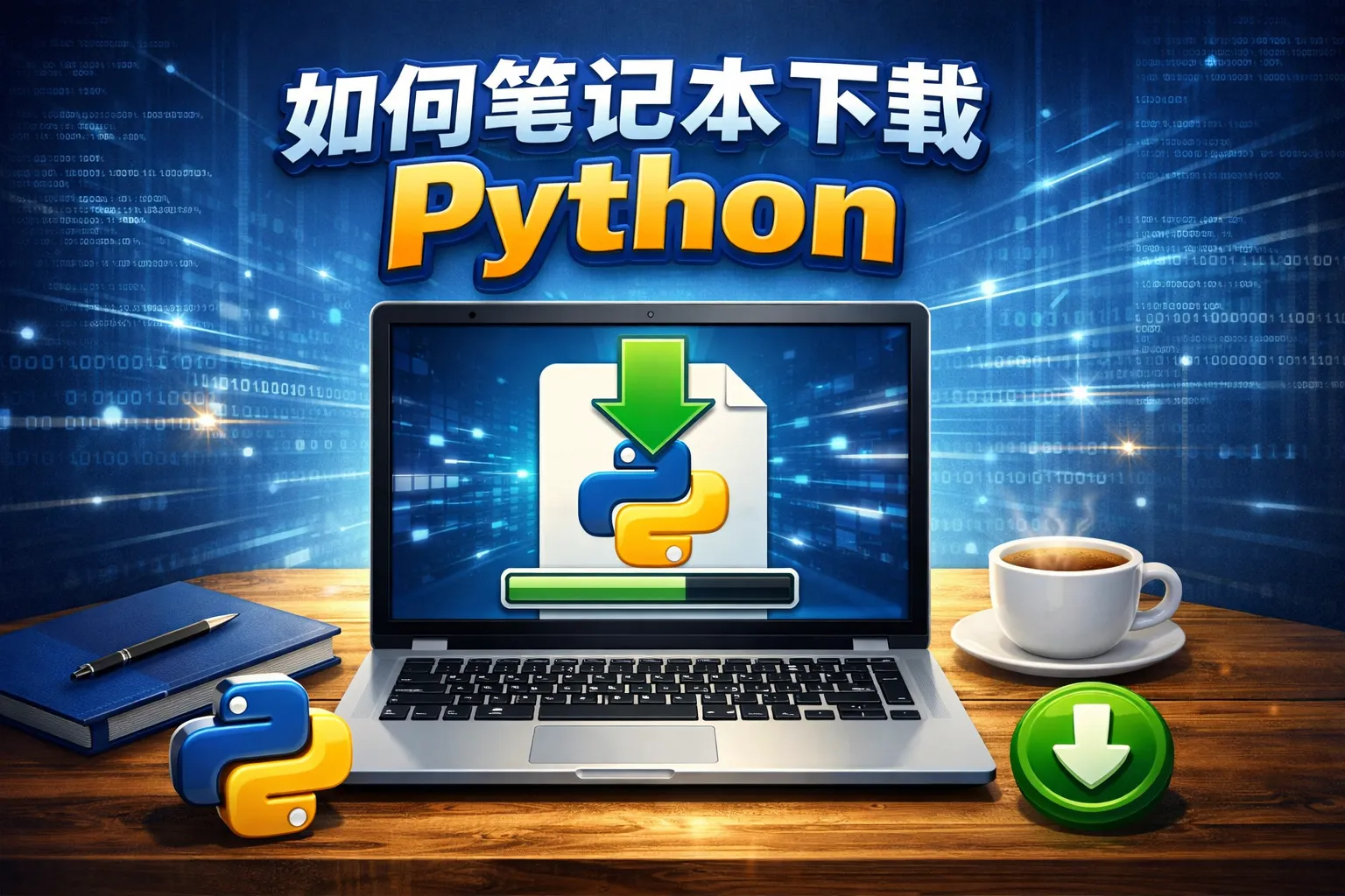 如何笔记本下载python