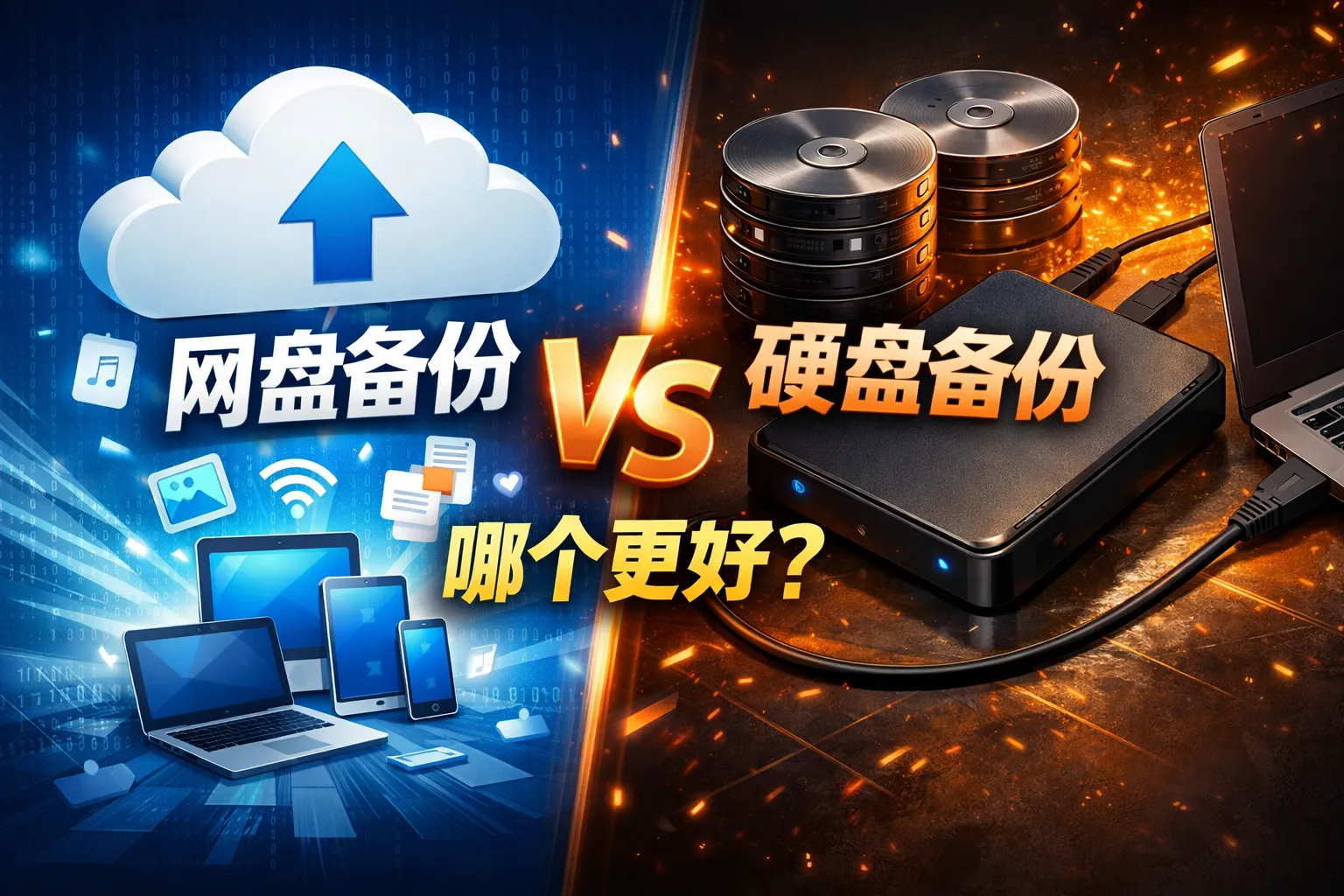 网盘备份和硬盘备份哪个块