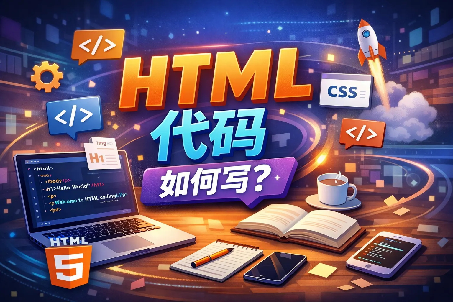 html代码如何写
