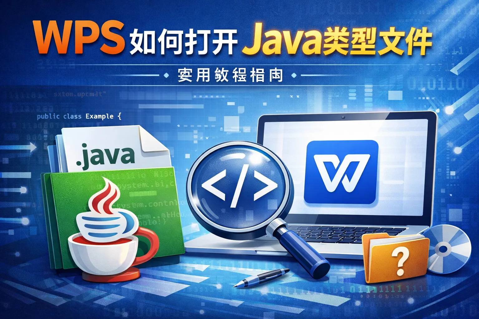 wps如何打开java类型文件