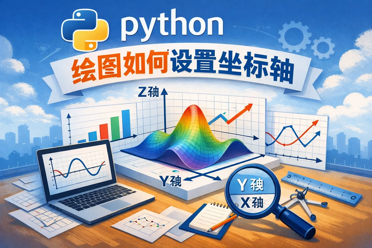 python绘图如何设置坐标轴
