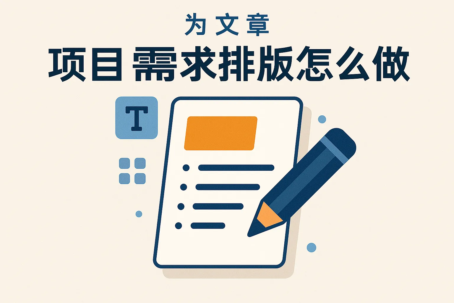 项目需求排版怎么做