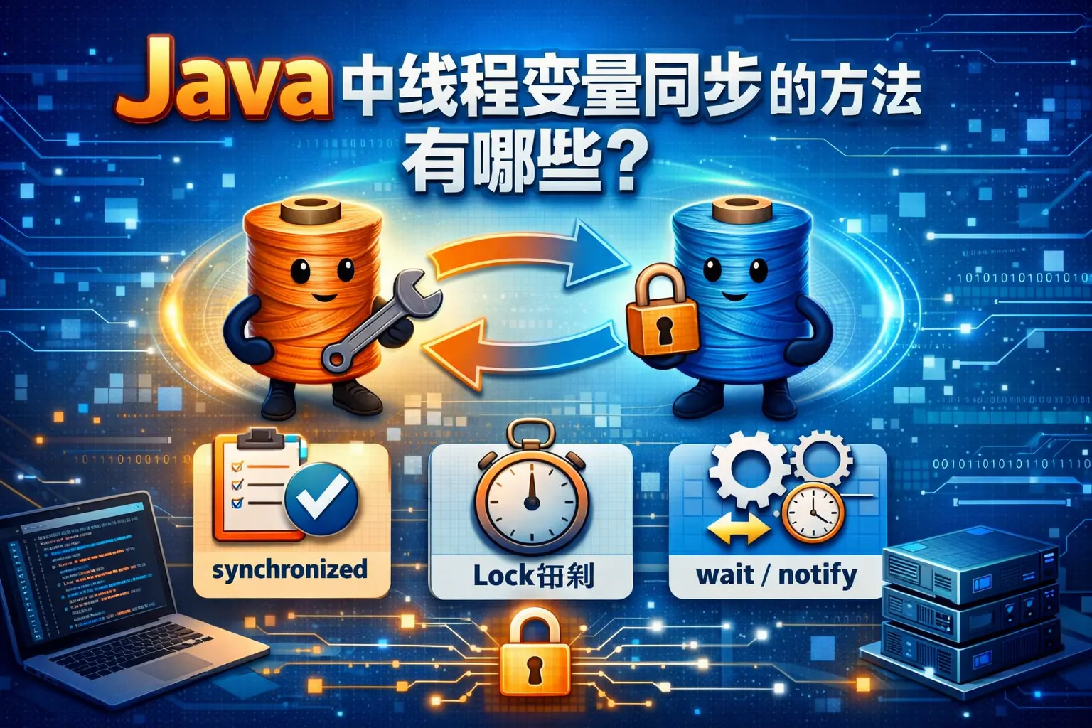 java中线程变量同步的方法有哪些