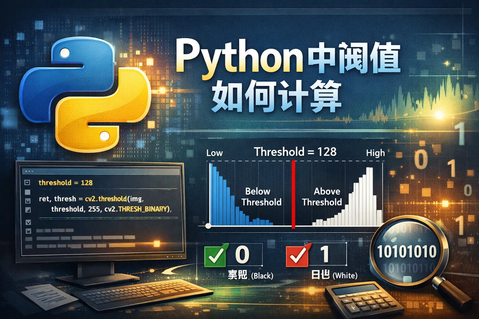 python中阈值如何计算