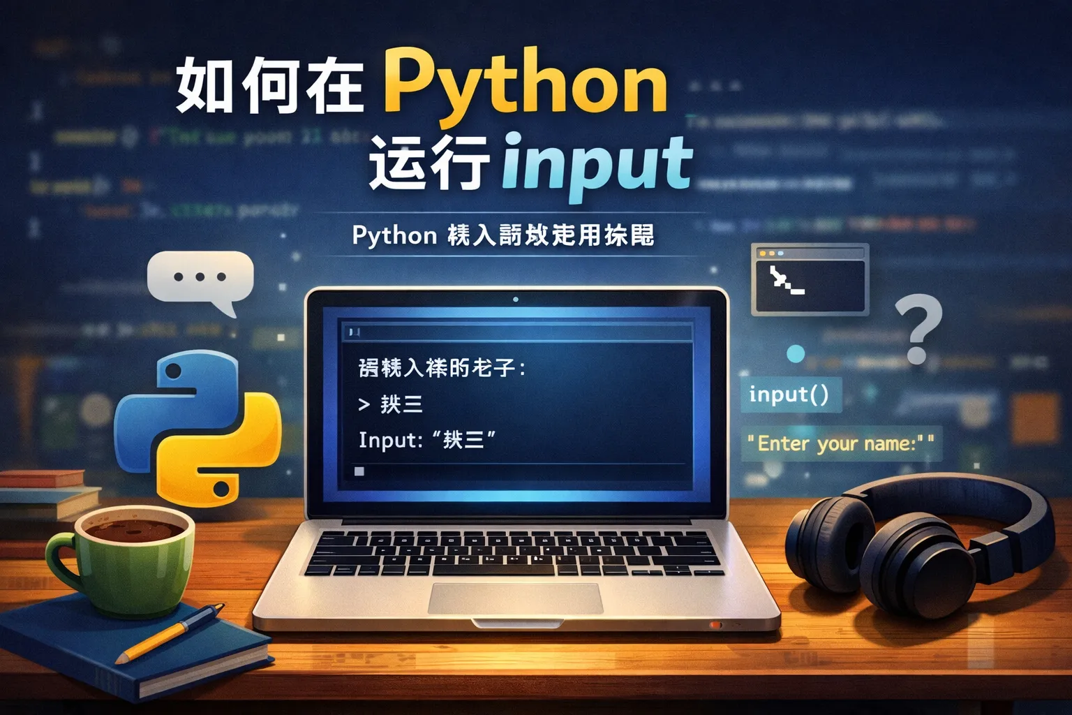 如何在python运行input