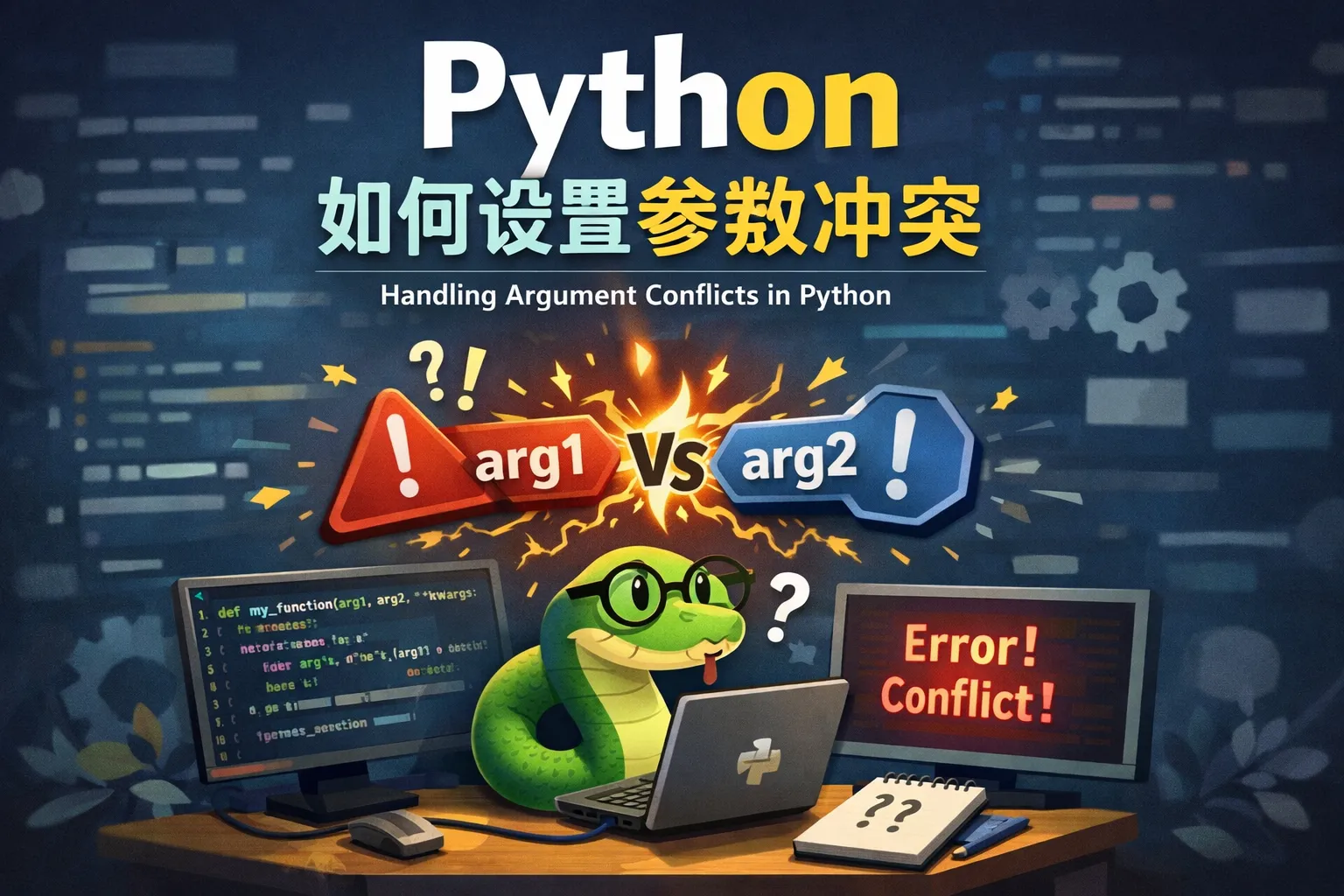 python如何设置参数冲突