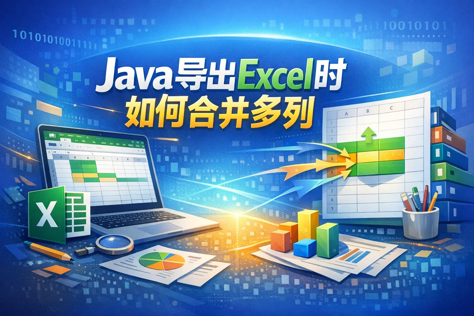 java导出excel时如何合并多列