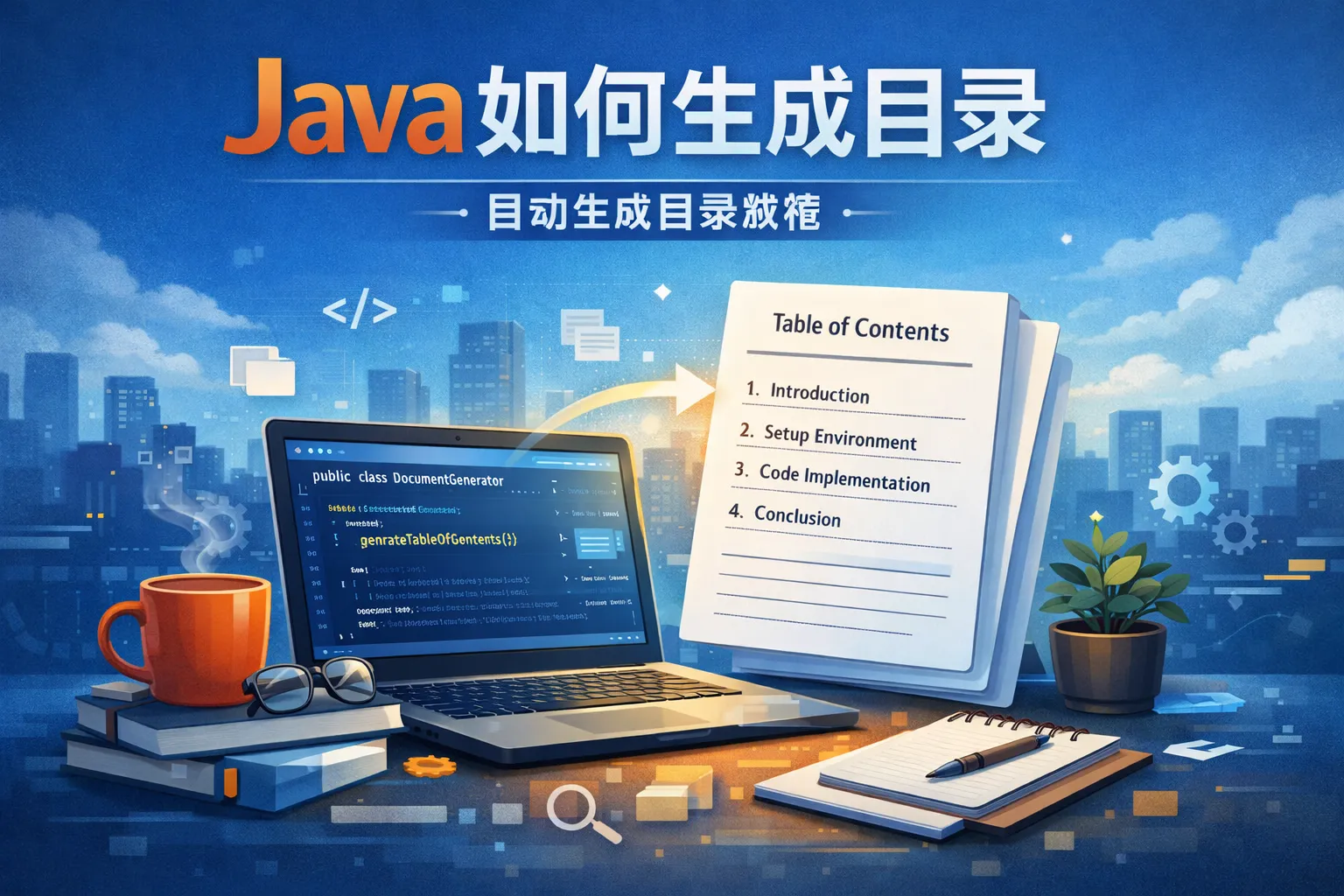 java如何生成目录