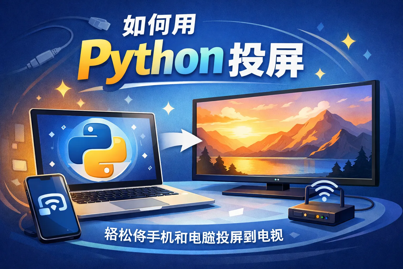 如何用python投屏