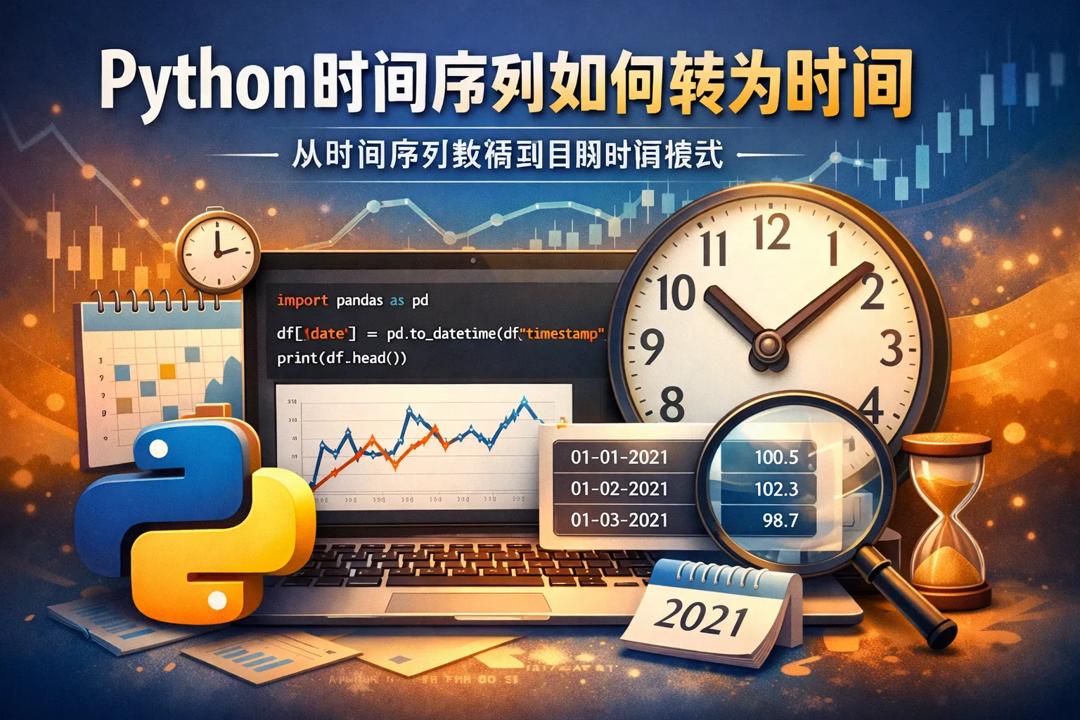 python时间序列如何转为时间
