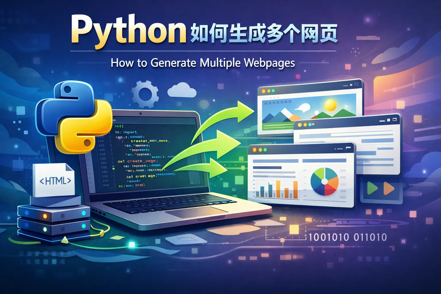 python如何生成多个网页