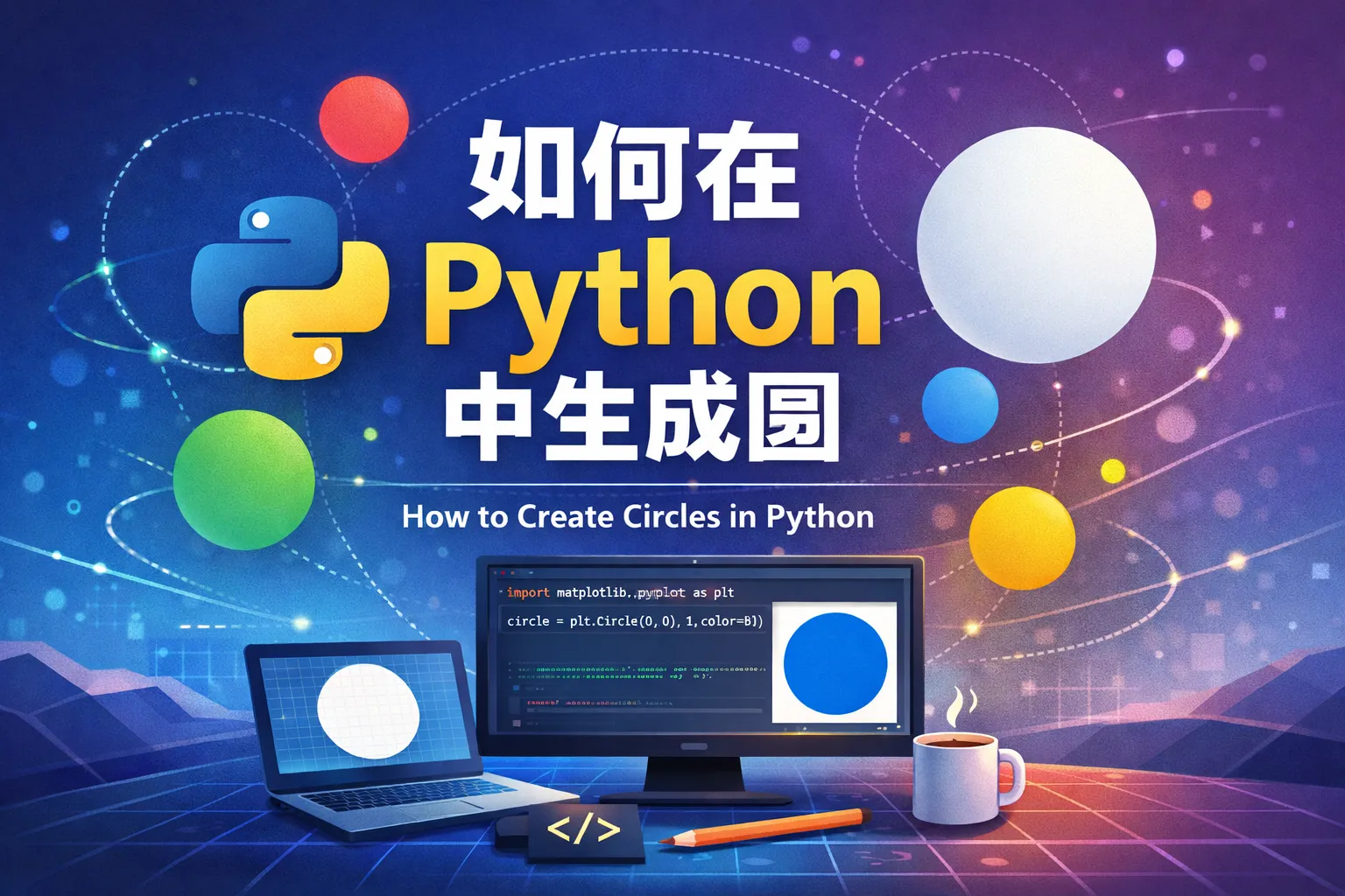 如何在Python中生成圆