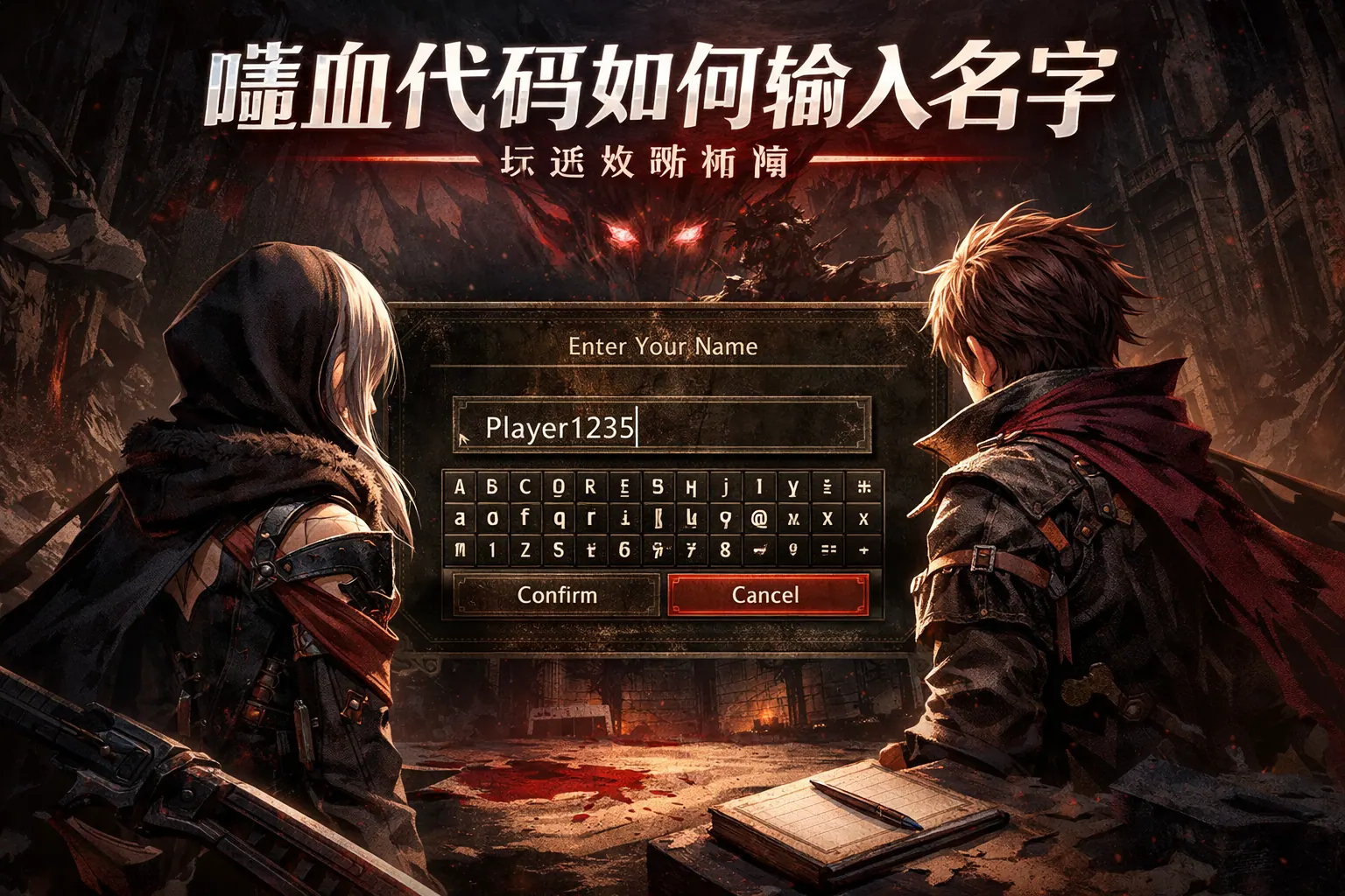 噬血代码如何输入名字