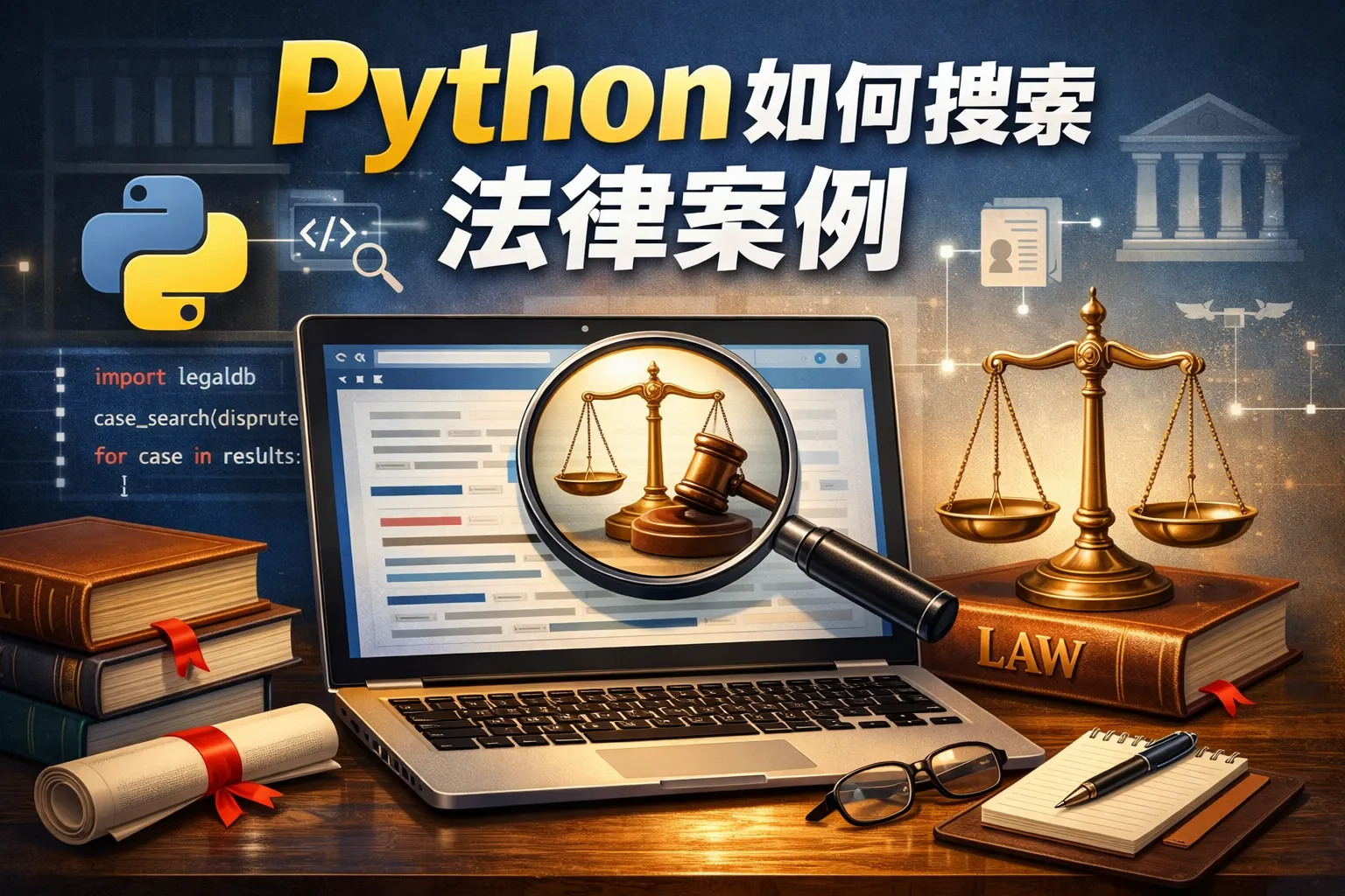 python如何搜索法律案例
