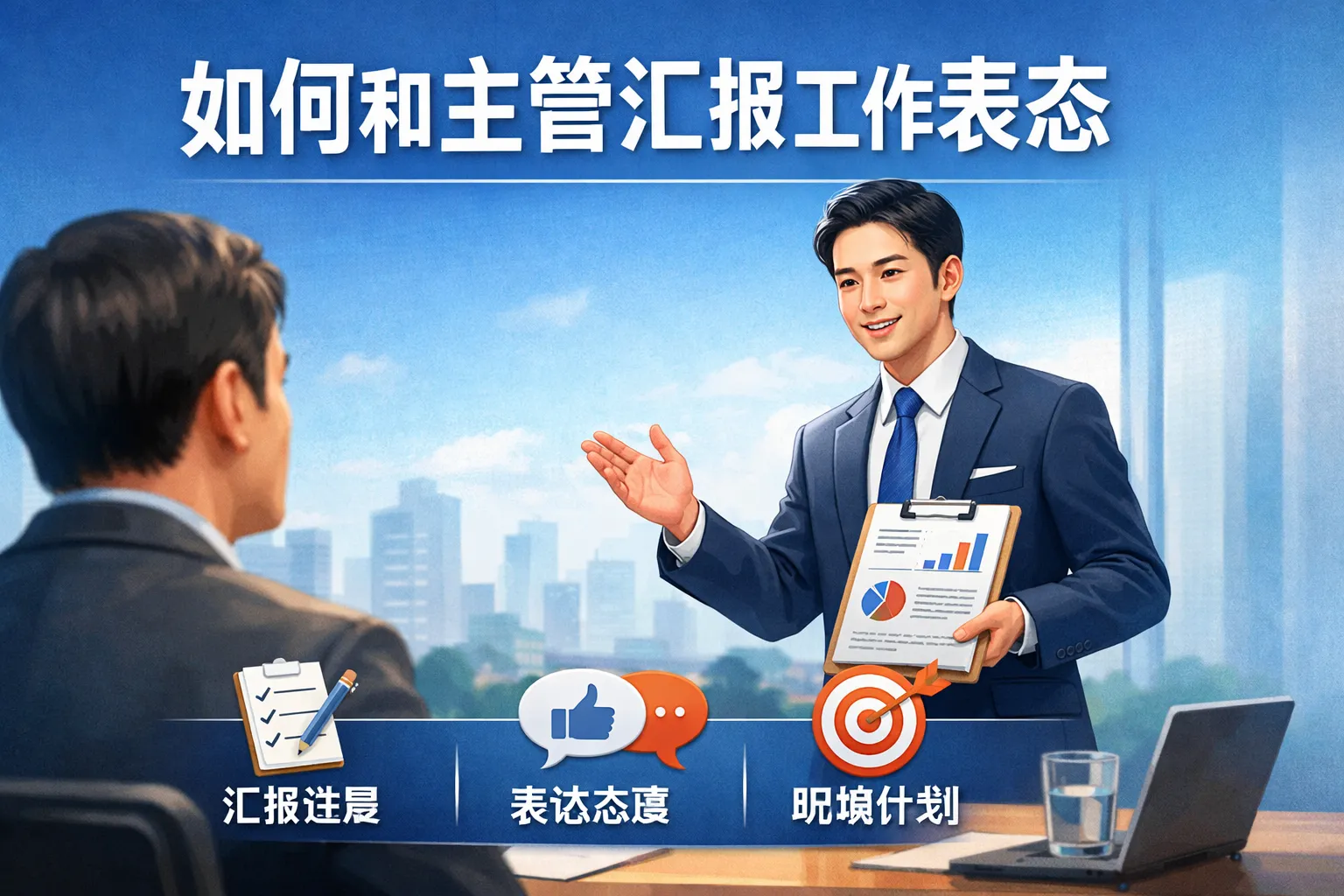 如何和主管汇报工作表态