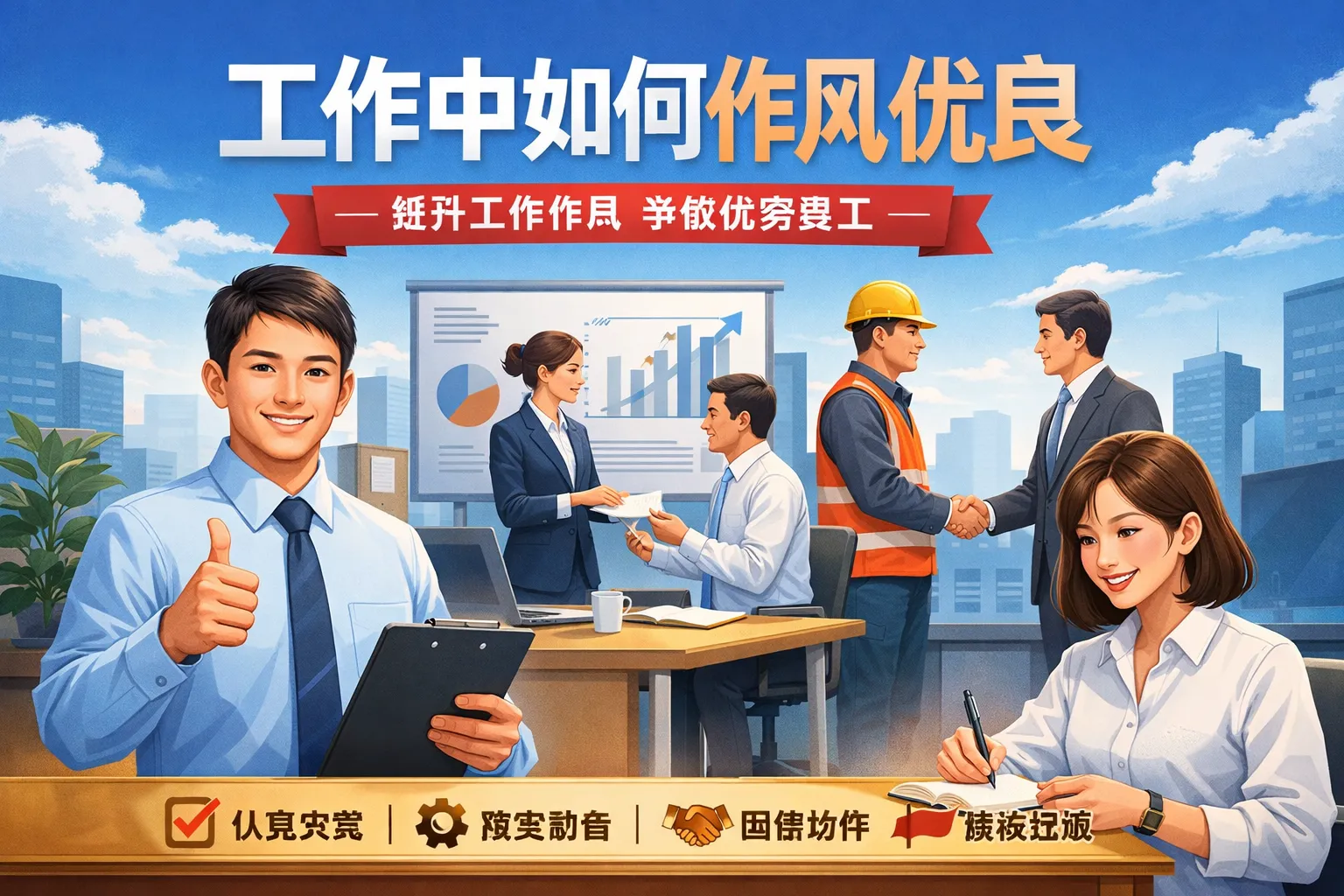 工作中如何作风优良