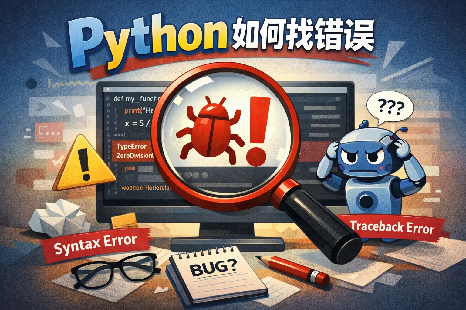 python如何找错误