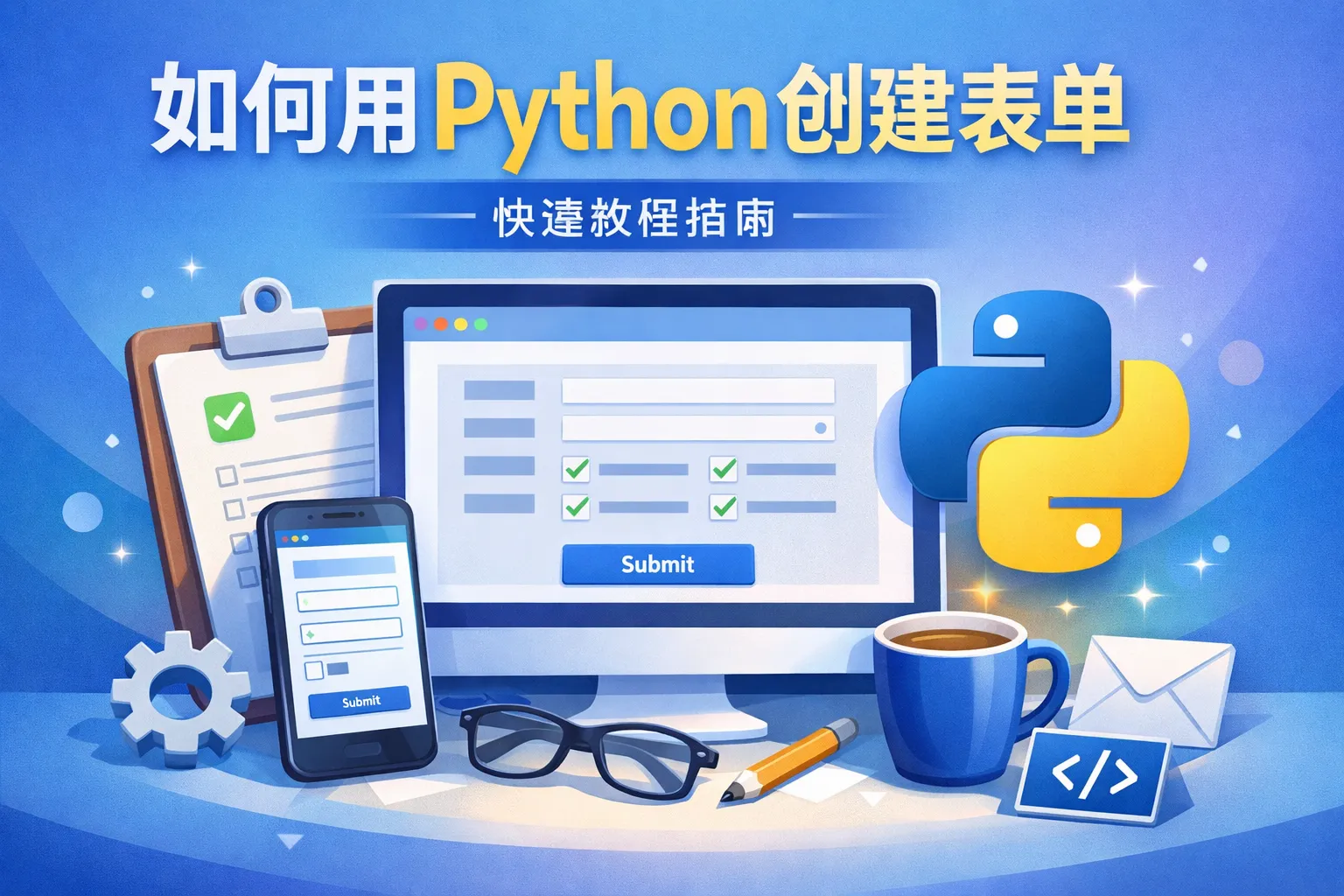 如何用python创建表单