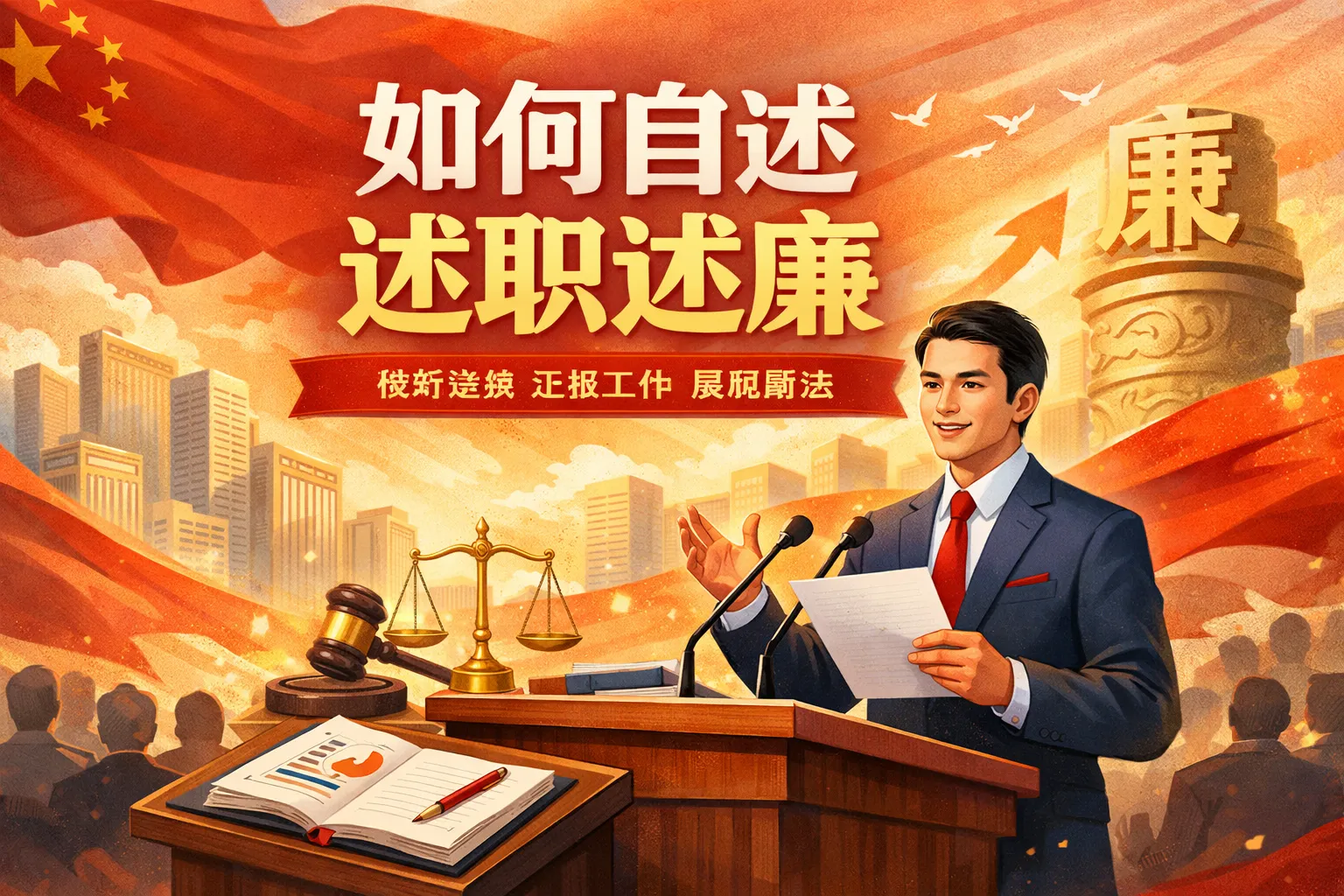 如何自述述职述廉