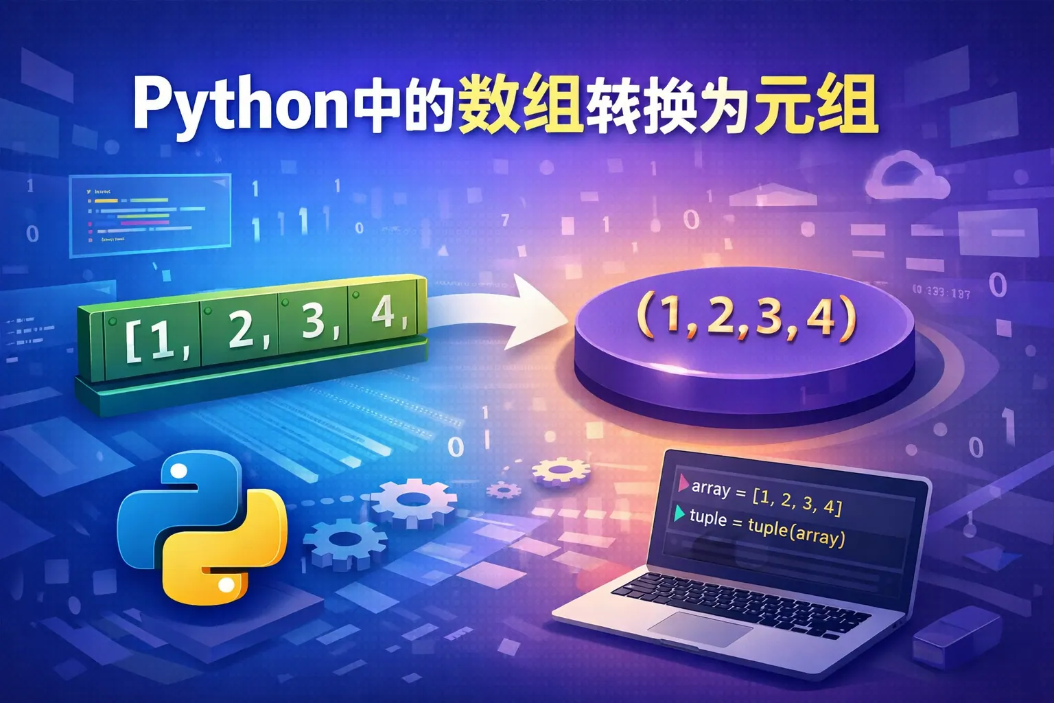python中的数组转换为元组