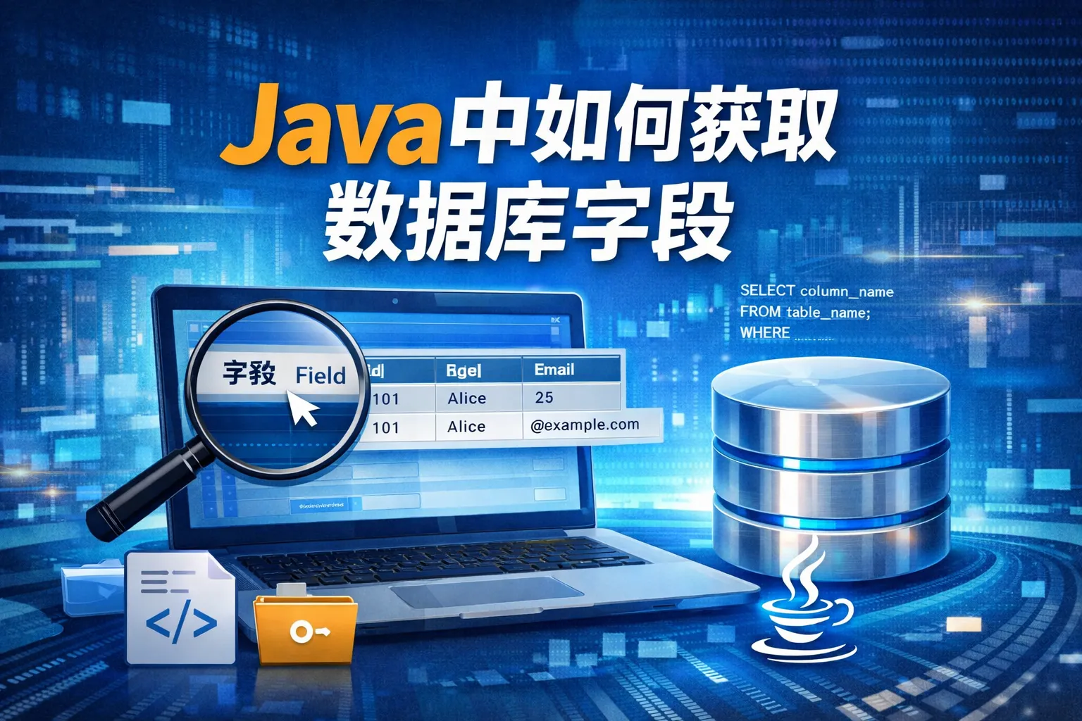 java中如何获取数据库字段