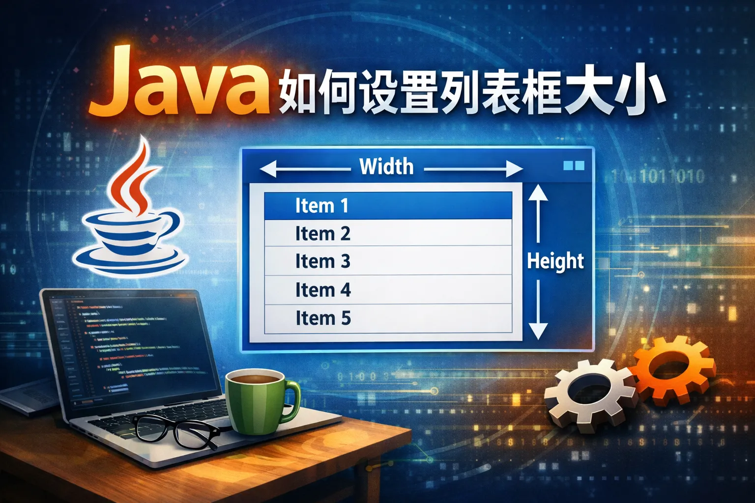 java如何设置列表框大小