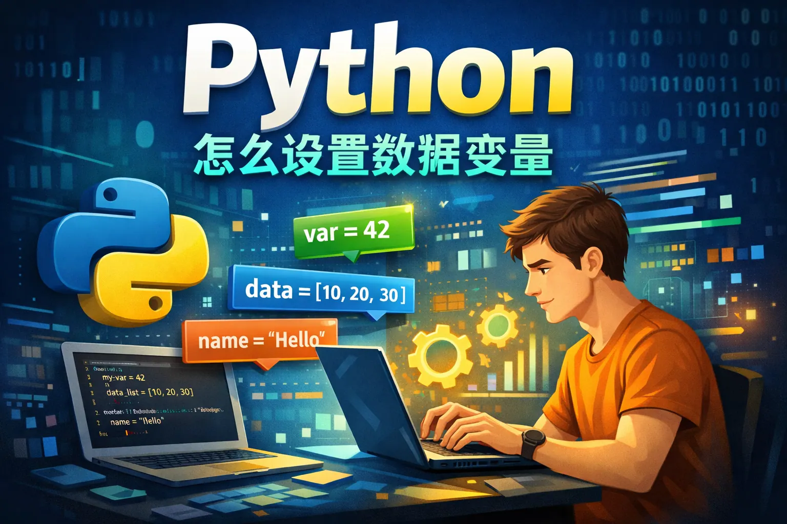 python怎么设置数据变量