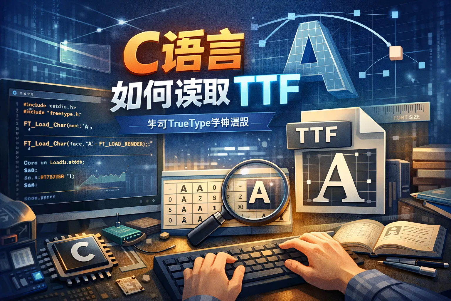 c语言如何读取ttf