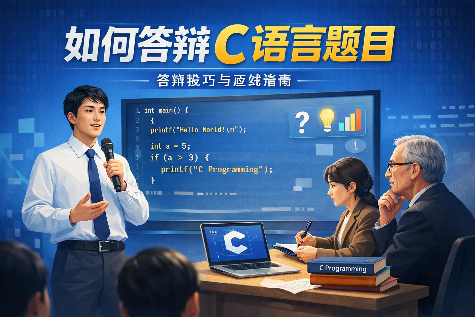 如何答辩c语言题目