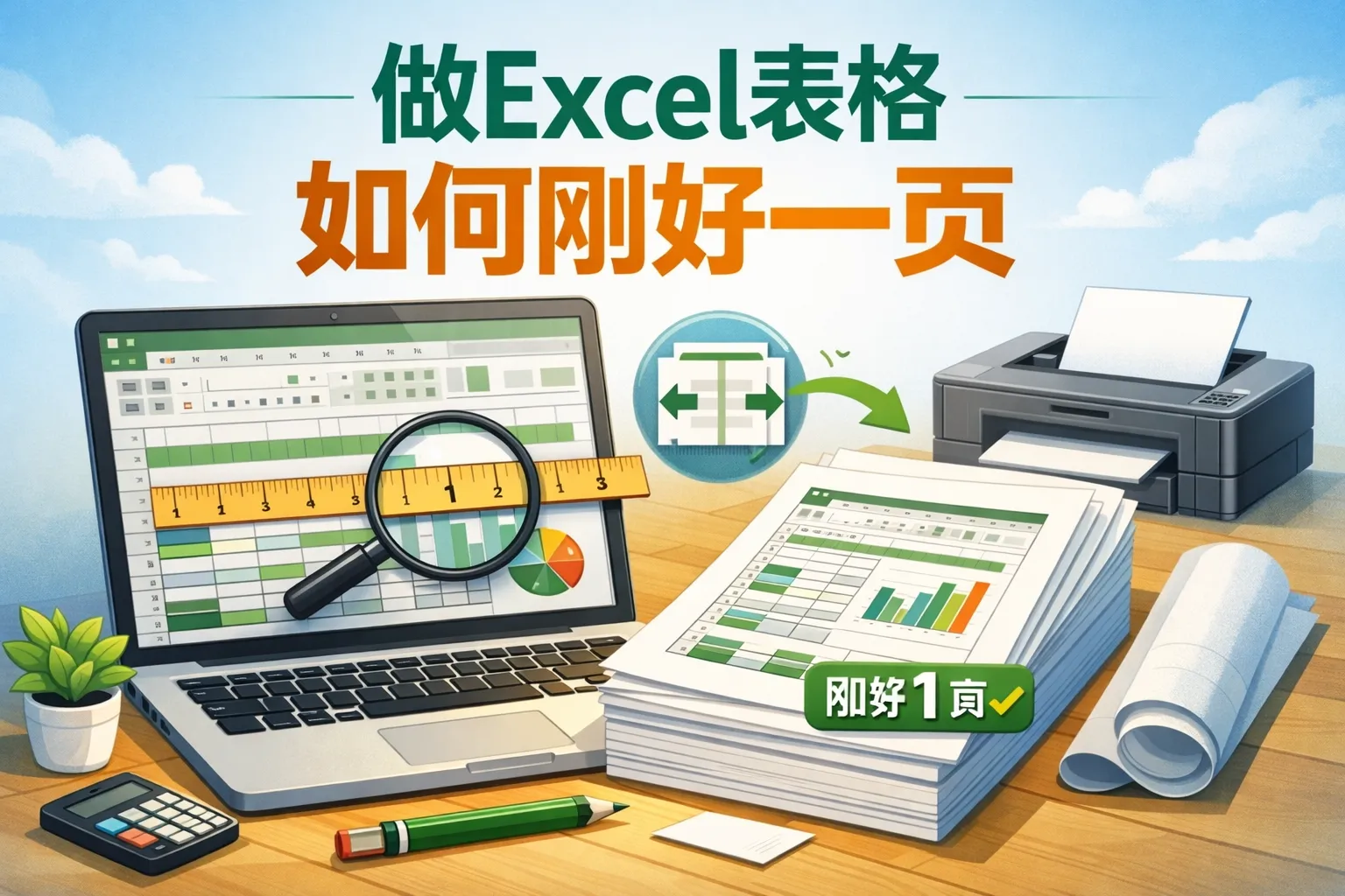 做Excel表格如何刚好一页