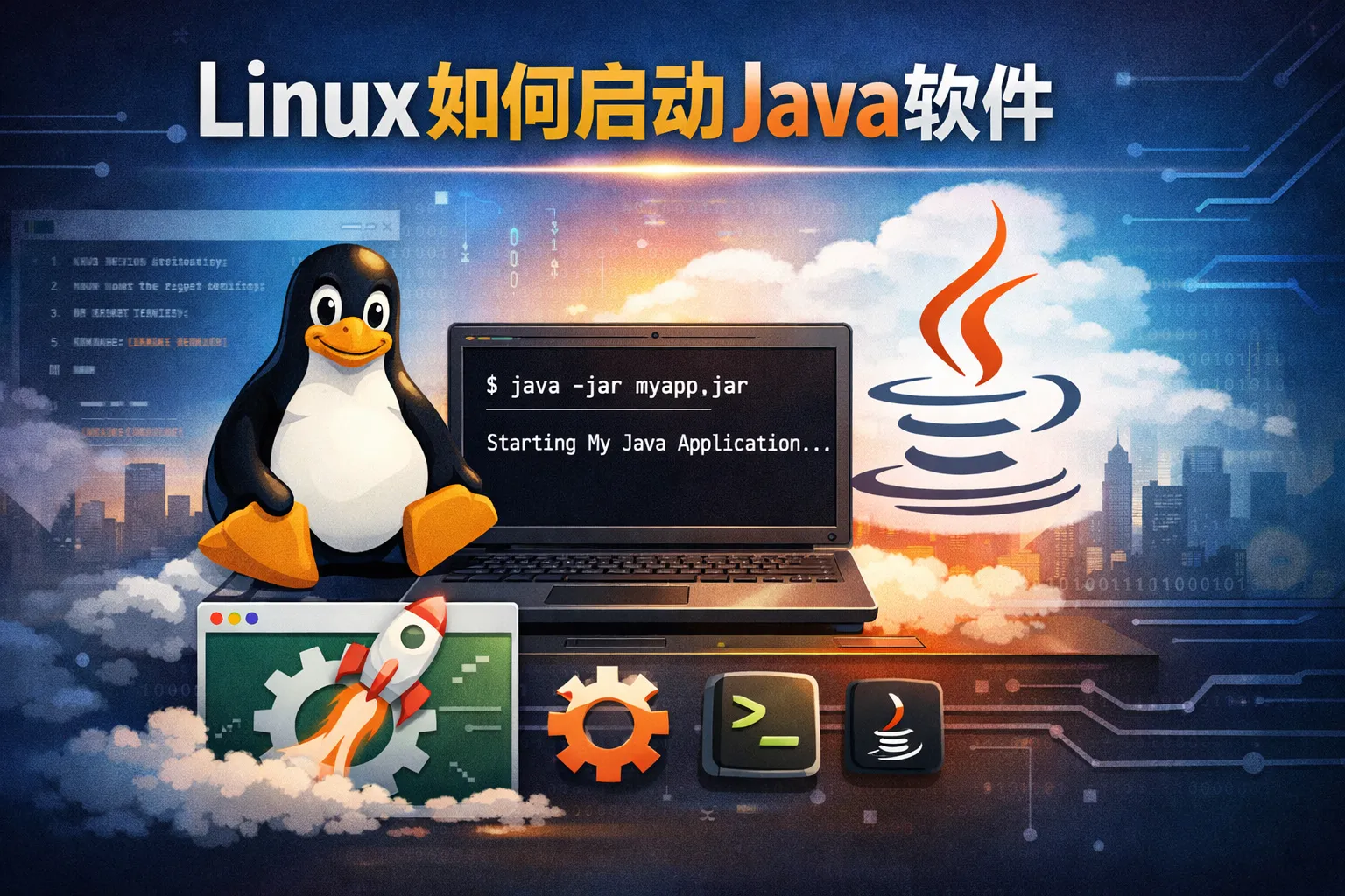linux如何启动java软件