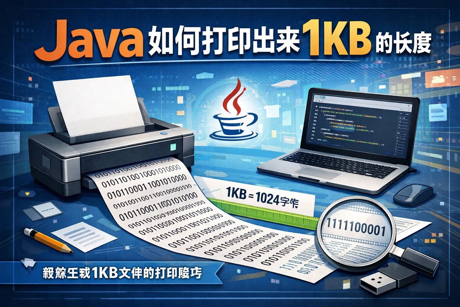java如何打印出来1kb的长度