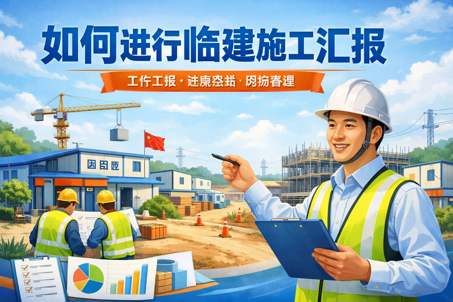 如何进行临建施工汇报