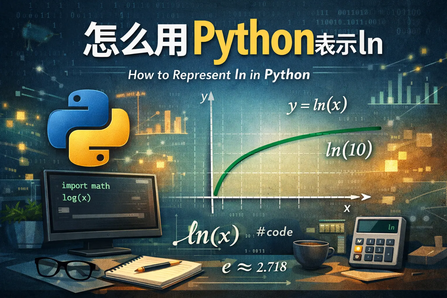 怎么用python表示ln
