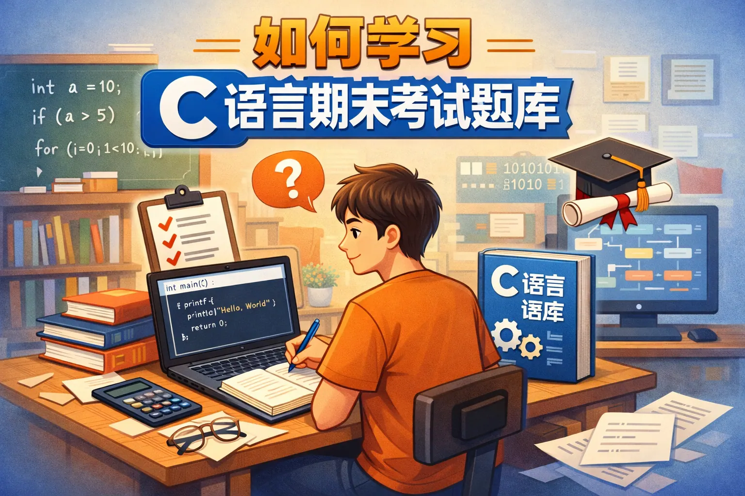 如何学习C语言期末考试题库