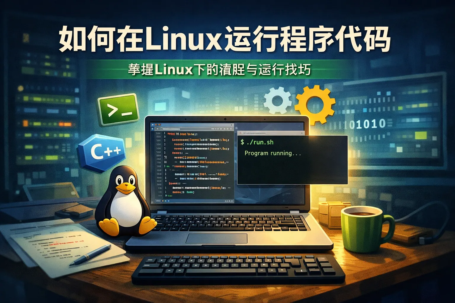 如何在linux运行程序代码