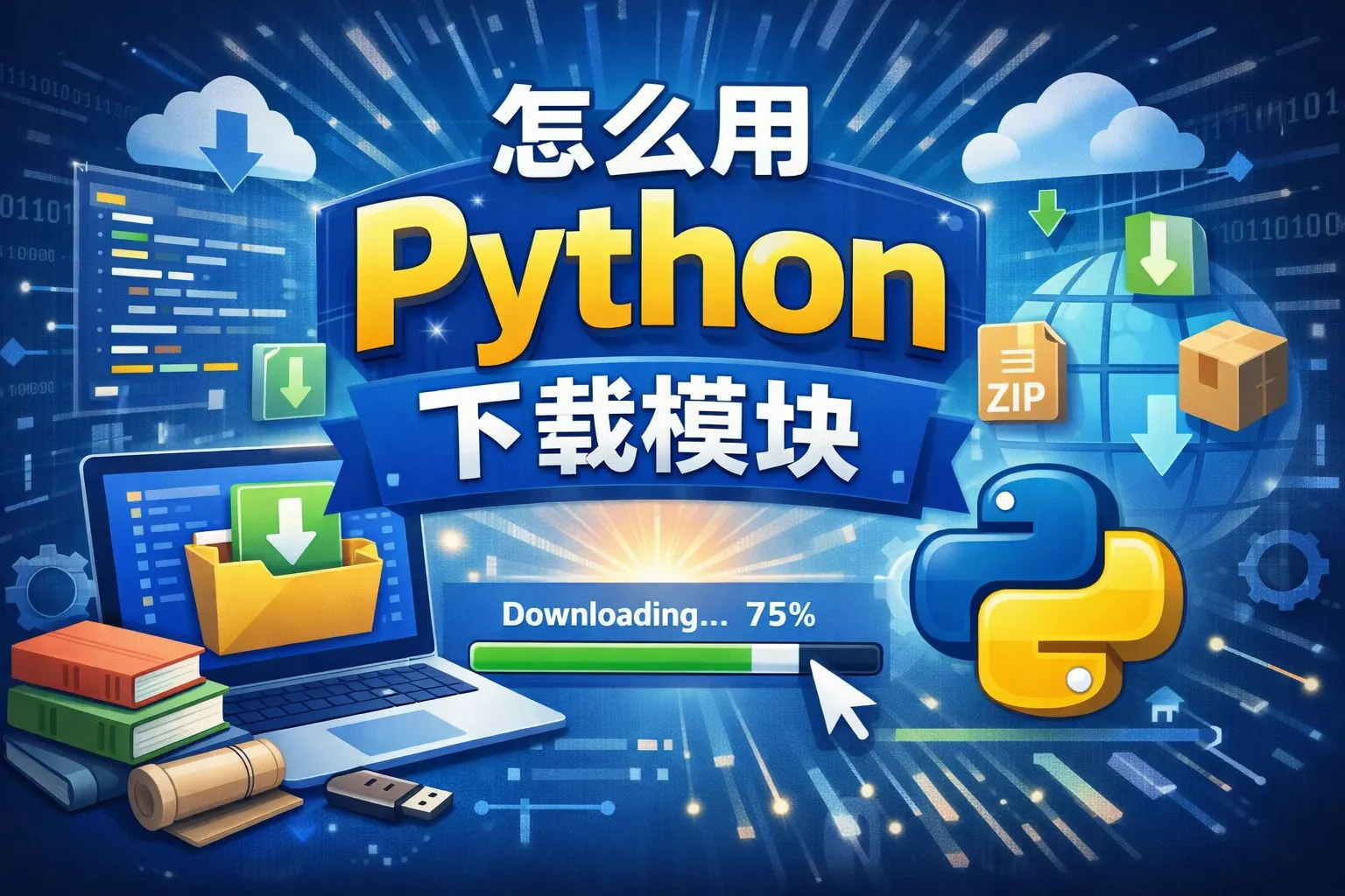 怎么用python下载模块