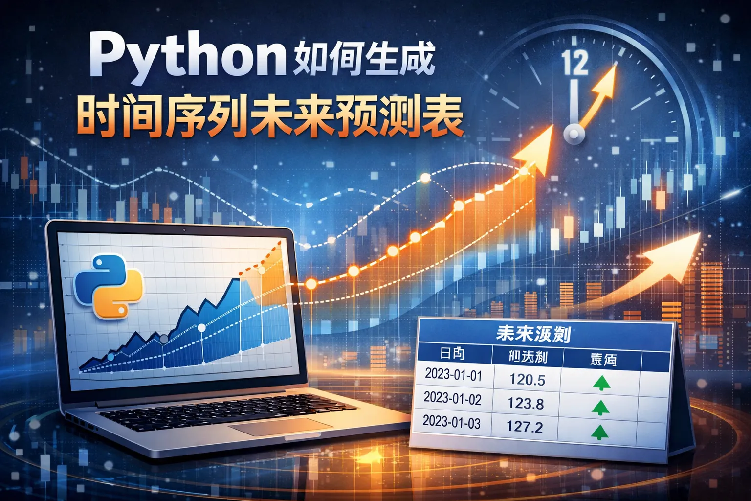 python如何生成时间序列未来预测表