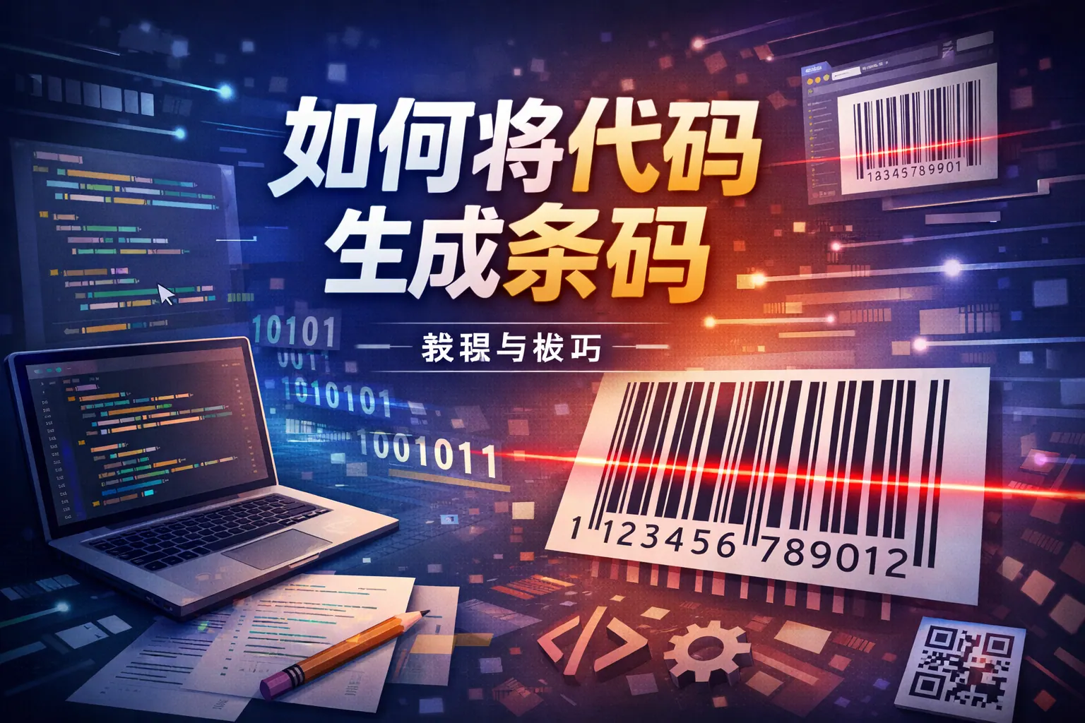 如何将代码生成条码