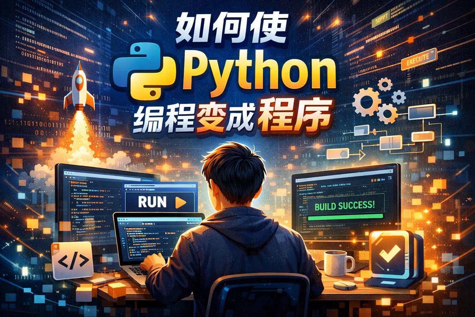 如何使python编程变成程序